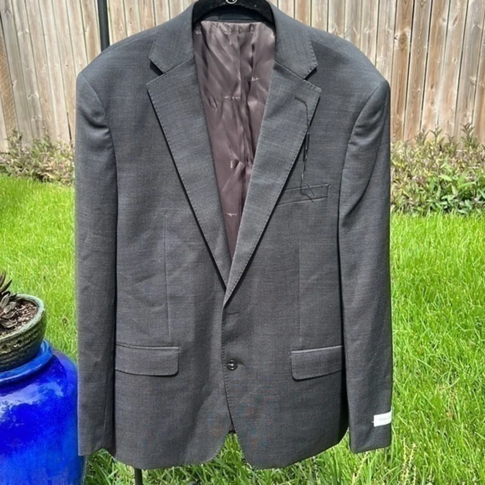 New ▶️ Calvin Klein ◀️  70% Wool Men’s Blazer Suit Jacket Slim Fit